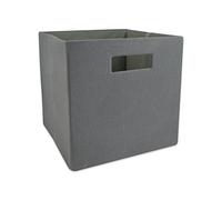 DII Solido, leggero e resistente, 100% poliestere, grigio, quadrato piccolo, 11 x 11 x 11