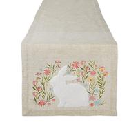 DII Spring Bouquet Tabletop Collection, Decorative and Versatile, Table Runner, 14x108, Bunny