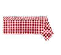 DII Tovaglia a scacchi collezione 100% cotone, lavabile in lavatrice, 60 x 104, colore: rosso