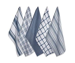 DII Vari Tessuti in Cotone, Blu Pietra, 45,7 x 71,1 cm