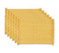 DII Variegated Collezione da Tavolo, Cotone, Albicocca, Placemat Set, 13x19, 6 unità