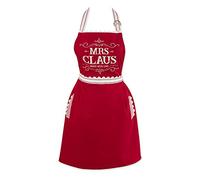 DII Women's Christmas Kitchen Apron Adult Size, Cooking, Baking or Crafting, Adjustable with Large Pockets, One Size, Mrs. Claus