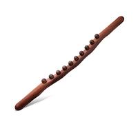 DIioee 10 Perline Guasha Raschietto Stick Strumenti di Massaggio nel Legno per Collo e Mal di Schiena Stomaco Body Shaping Anticellulite Leg