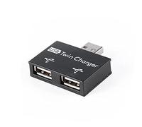 DIioee Caricabatterie USB 2.0 un Doppia Femmina Dual 2 Porte USB Dc 5V Connettore Convertitore Adattatore Hub Splitter di Ricarica