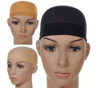 DIioee Parrucca di Lusso Cap Net per Tessere 2 Pezzi/Pacco Parrucca di Capelli Nets Stretch Mesh Cap Cap per Parrucche Formato Libero(tonalità della pelle)