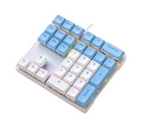 DIIOOMIEEU Tastierino numerico meccanico a 33 tasti con luci multicolori, adatto per tastiera numerica portatile finanziaria aziendale