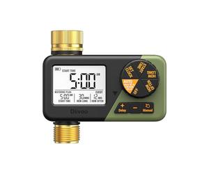 Diivoo Ottone Centralina Irrigazione, IP66 Timer per Giardini e Prati