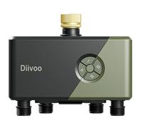 Diivoo Programmatore di irrigazione WiFi a 4 vie con ingresso in ottone,connessione WiFi ed Ethernet,compatibile con Alexa/Google Assistant, 24 programmi di irrigazione, programmatore di irrigazione