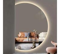 Dijateman 3 Colori di Luce Intelligente Retroilluminato Specchio, Regolabile Anti Nebbia Bagno LED Illuminazione Specchio, Taglio Sinistro/destro(Left cut,120cm/47in)
