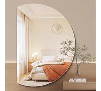 Dijateman 3 Colori Dimmerabile Retroilluminato Anti Nebbia Specchio Decorativo, Moderno Intelligente Specchio da Bagno, Sinistra/Destra Universale(Cut left,39 * 28in)
