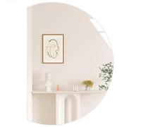 Dijateman Moderno Specchio Vanity Bagno a LED con Dimmerabile, Intelligente Anti Nebbia Illuminato Specchio Montato a Parete, 3 Colori di Luce(Left cut,130x90cm)