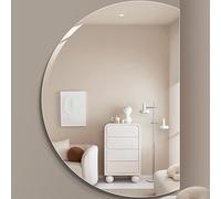 Dijateman Semicerchio Senza Cornice Specchio da Bagno da Parete, con Anti Nebbia Interruttore Tattile, Dimmerabile Intelligente Specchio Cosmetico(Left,100cm/39in)