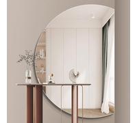 Dijateman Specchio da Bagno Illuminato a LED, Specchio da Trucco a Semicerchio con Taglio Sinistro/destro, 3 Colori Dimmerabile, con Interruttore Tattile(Left,90 * 60cm)