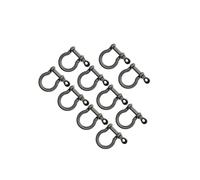 dijiusidy 10 pezzi di fibbie a di cavallo fatte a mano, portachiavi, grilli per giocattoli, cinghie artigianali, bronzo, 25x18mm