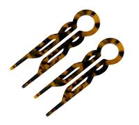 dijiusidy 2x meccanismo a doppia tacca per fissare i capelli 2x perno in acetato a lunga durata per confezione forcina per capelli forcine Lialys Elegant 3, UN