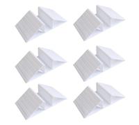 dijiusidy 6 piedini di supporto, innovativo piedino di supporto triangolare con scanalatura fissa per chiodo sicurezza per bambini e facile da installare (bianco)