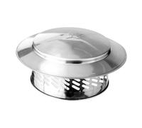 dijiusidy Cappuccio Antipioggia per Camino, Elegante, valorizza Lo Spazio Esterno e previene la Pioggia, Polvere, detriti, Neve, Foglie, Tubi del Camino, Tubo del, Copertura, Argento, 8