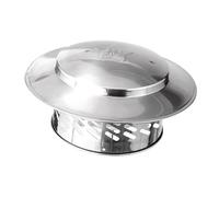 dijiusidy Cappuccio Antipioggia per Camino, Elegante, valorizza Lo Spazio Esterno e previene la Pioggia, Polvere, detriti, Neve, Foglie, Tubi del Camino, Tubo del, Copertura, Argento, 6