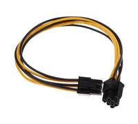 dijiusidy Cavo di prolunga di alimentazione PCI E da 6 pin a 6 pin facile da installare per spazi ristretti e schede video che consentono risparmiare denaro. Realizzato in plastica, maschio PCI E per