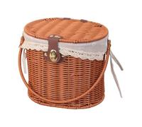 dijiusidy Cesto da picnic con coperchio robusto e manico per una conservazione affidabile degli alimenti all'aperto. Cesto da picnic con coperchio. comodo dotato di manico con robusto e versatile.