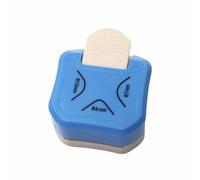 dijiusidy Goffratrice per etichette con punzonatrice per angoli e taglierina da 3 pollici Goffratrice per angoli in ABS per punzonatori per etichette rotonde e carte, blu