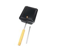 dijiusidy Padella per popcorn, pentola, griglia, fuoco da campo, manico lungo, barbecue, macchina per popcorn vecchio stile, riunioni di famiglia attorno al fuoco, braciere,