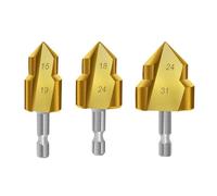 dijiusidy Trapano a gradini per sollevamento PPR, facile da installare, strumento di collegamento per tubi dell'acqua di qualità, 20 mm, 25 mm, 32, 3 pezzi, Oro, 1se 20/25/32mm