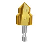 dijiusidy Trapano a gradini per sollevamento PPR, facile da installare, strumento di collegamento per tubi dell'acqua di qualità, 20 mm, 25 mm, 32, 3 pezzi, Oro, 25