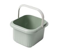 dijiusidy Vasca per pediluvio con rulli massaggianti, vasca per pediluvio con vaschetta per, per con rulli massaggianti, per con secchio per e per, Verde, 21.5x25x23.5 cm