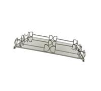 dijiusidy Vassoio moderno con specchio, vassoio per il trucco, portagioie e trucchi, versatile in qualsiasi, adatto a vari usi in soggiorno, profumo, arredamento, mobiletto per il bagno.