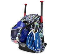 dijiusidy Zaino da baseball rosa, borsa da softball, tessuto Oxford impermeabile per a lungo termine, ma anche in grado di resistere a lungo termine senza, Blu Grigio