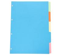 DIKACA 10 pezzi Divisori per Raccoglitori Colorati Pagine Indice Resistenti per Organizzazione Documenti Separatore per Quaderni e Planner per Ufficio e Scuola