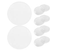 DIKACA 10 pezzi Lente d'Ingrandimento Doppia Convessa Rotonda Spessore Pmma Ottica Resistente per Accessori di Ingrandimento e Insegnamento