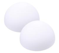 DIKACA 2 pezzi Paralume in Plastica Bianca Copertura Lampada da Parete e Tavolo Versatile Paralume Decorativo in PP Durevole per Lampade Sospensione e Ambienti Casa Contemporanea