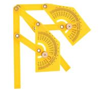 DIKACA 2 Pezzi Righello Angolare con Goniometro in Abs Antiruggine Strumento di Misura Preciso per Ingegneria Architettura Falegnameria e Disegno Tecnico