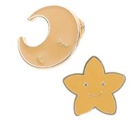 DIKACA 2 Pezzi Spille Five Point Star e Giapponese Spille Antiesposizione in per Cappelli e Decorazione Celestiale Versatile