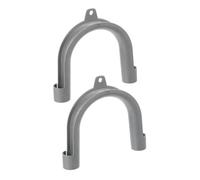 DIKACA 2 pezzi Supporto Gancio Forma U per Tubo Scarico Lavatrice con Regolabile Supporto Robusto per Posizionamento Sicuro e Controllo Flusso Acqua