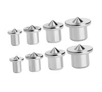 DIKACA 2 set Strumento per Centraggio Perni in Acciaio Pin Perno per Mobili e Lavorazioni Falegnameria Kit per Forare e Allineare Spine Diverse Misure per Posizionamento Preciso