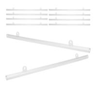 DIKACA 20 Pezzi Asta Appendiposter in Pvc Resistente per Mappe e Poster, Barra Sospensione Stabile che Mantiene i Poster Distesi, per Esposizioni e Centri Commerciali