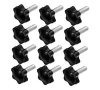 DIKACA 20 Pezzi Manopola In Plastica Con Impugnatura In Plastica Manopola Con Dado Vite Di Serraggio Con Vite Maniglie Di Serraggio A Stella Strumento Per