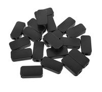 DIKACA 20 Pezzi Piccola Scatola Giunzione Elettrica Nera in Plastica con Doppia Uscita per Modulo USB Custodia Compatta per Desktop e Comodini Gestione Efficiente e Facile Installazione