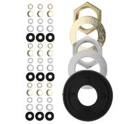 DIKACA 20 Set Kit Ricambi Orologio Parete con Dadi Rondelle e Anelli Gomma Alta Elasticità Accessori per Meccanismi Orologi Muro Fai da Te Materiali Resistenti e Antivibrazione