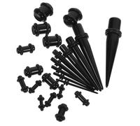 DIKACA 23 pezzi Dilatatori Orecchio in Acrilico Espansori Comfort per Ear Stretching Facili e Pratici per Allargare i Auricolari