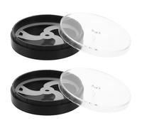 DIKACA 2pezzi Portaorologi Scatola per Viti e Parti di Orologi Supporto per Cassa Posteriore da Contenitore Portatile per Conservazione Accessori da Polso Scatole per Orologi da Tasca