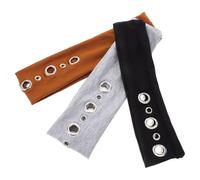 DIKACA 3 Fasce Elastiche per Chioma Punk Rock da Donna Traspirante Occhielli, Accessori Gotici per Festival Musicali Estivi e Feste All’aperto, Fascia Anti-scivolo in Poliestere