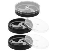 DIKACA 3 Pezzi Scatola Porta-Viti per Orologi da Uomo 3 Pezzi in Plastica Antipolvere e Antiurto 40 MM Scomparti Indipendenti, Custodia per Accessori e Contenitore per Riparazione Orologi