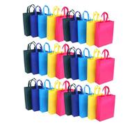 DIKACA 30 pezzi Borse Shopping in Non Pieghevoli Riutilizzabili Ecologiche Capacità per Spesa e Viaggio Facili da Trasportare e Conservare per Mercati e Uso Quotidiano Colore Casuale