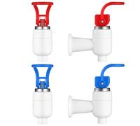 DIKACA 4 pezzi Rubinetto con Filettatura Interna per Dispenser d Acqua Sostituzione con Design Sigillante Antigoccia per Uscita Acqua da Bottiglia Facile Installazione per Raffreddatori