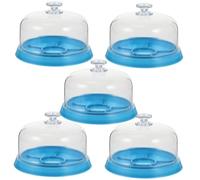 DIKACA 5 pezzi Organizer per Parti di Orologio con Coperchio Trasparente Contenitore Antipolvere in Plastica Resistente per Riparazione Orologi e Gioielli Vassoio Separatore per Piccoli