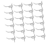 DIKACA 50 Pezzi Ganci per Pegboard in al Carbonio Ganci Pesanti per Organizzazione Parete Attrezzata Garage e Laboratorio Supporto Utensili con Superficie Lucida Elettroplaccata